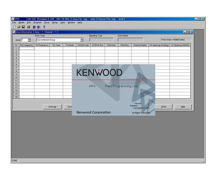 Программное обеспечение Kenwood KPG-150AP