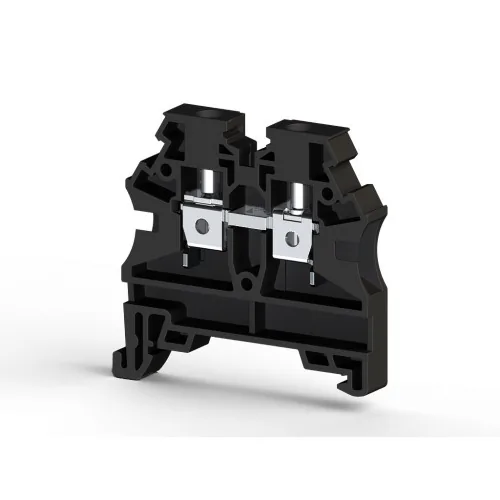 Винтовой клеммник на DIN-рейку 4 мм.кв. чёрный KLEMSAN AVK4 RD RP 304215RP
