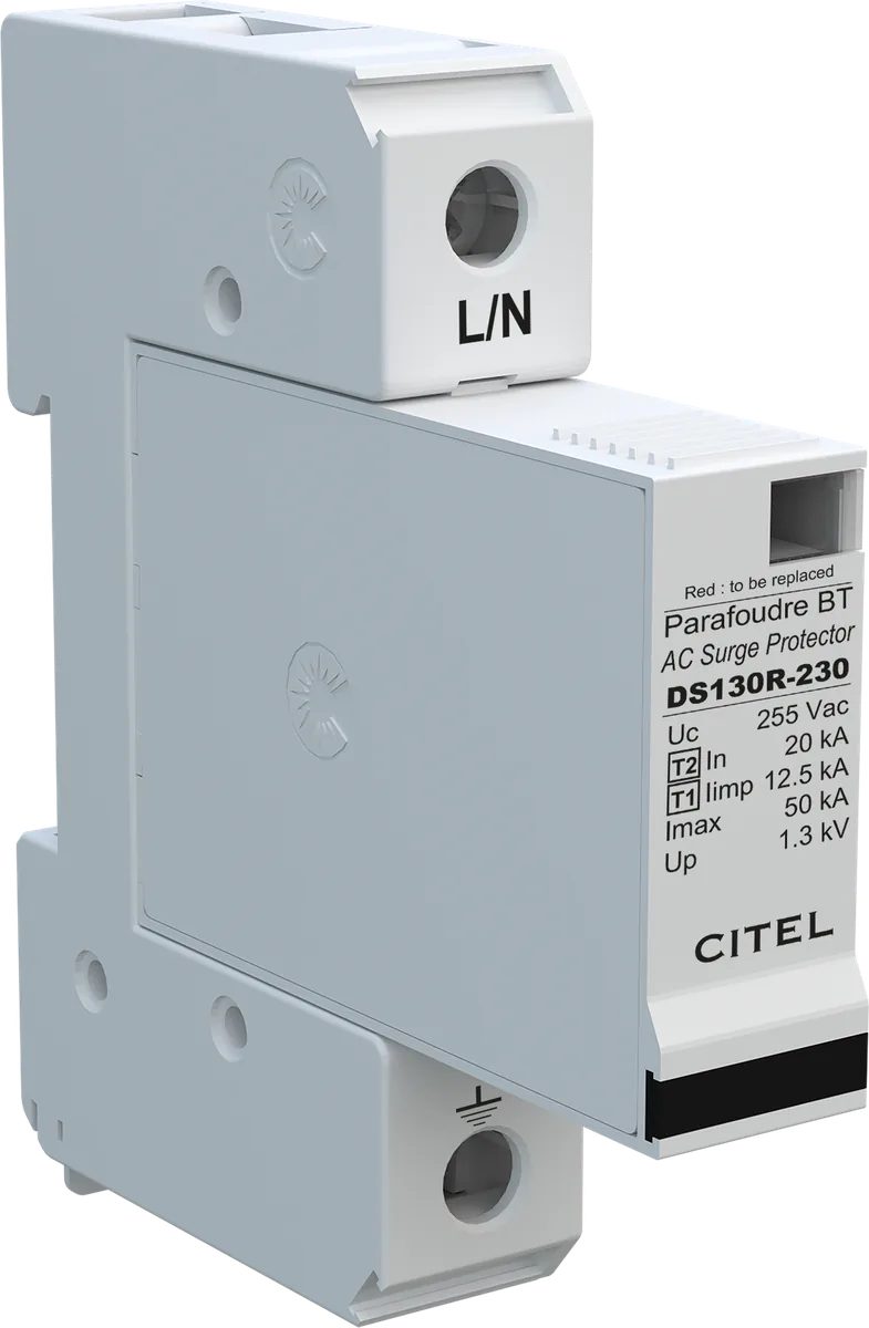 Устройство защиты от импульсных перенапряжений Citel DS131R-230 (571501), тип 1+2