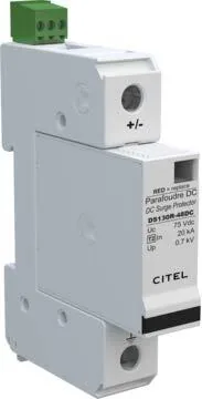 Устройство защиты от импульсных перенапряжений Citel DS131RS-48DC (572111), защита сети 48В постоянного тока, 1 полюс