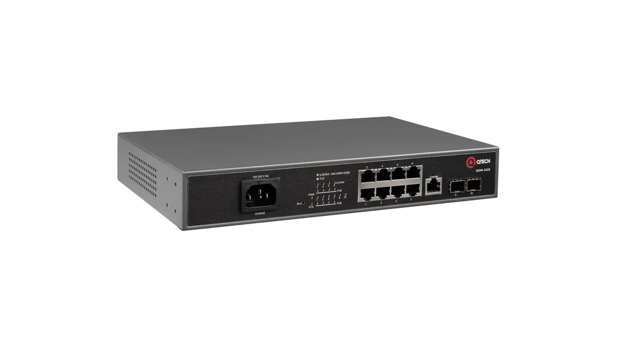 Управляемый коммутатор QTECH QSW-3420-10T-POE-AC