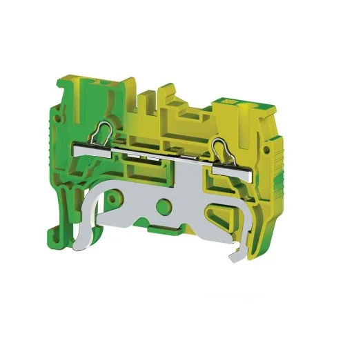 Клеммник пружинный быстрозажимной Push in, 1,5 мм.кв. земля KLEMSAN PYK1,5MT 336440