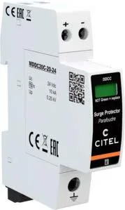Устройство защиты от импульсных перенапряжений Citel DDC20CS-20-24 (828210321), тип 2, компактный, AC/DC