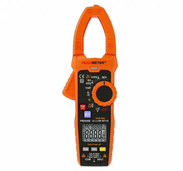 Токовые клещи PeakMeter PM2128 True RMS AC/DC