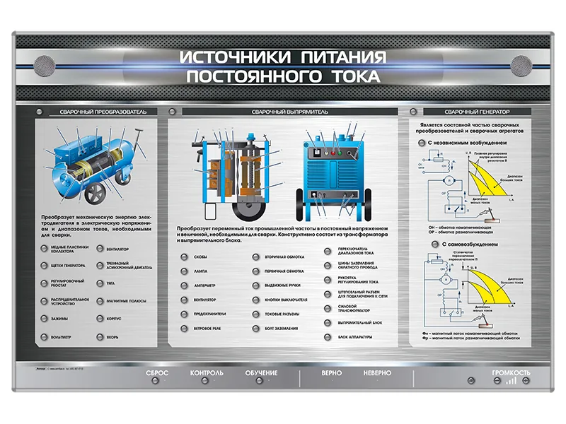 Стенд Зарница источники питания постоянного тока
