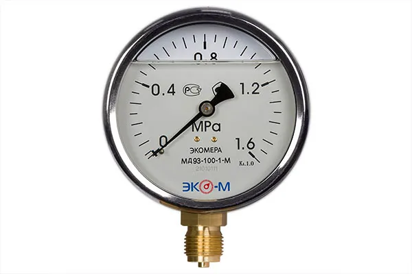 Монометр ЭКОМЕРА МД93-100 мм 0...1.6 МПа М20х1.5