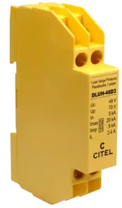 Устройство защиты от импульсных перенапряжений Citel DLUH-48D3 (640704), 1 пара, сети ISDN-T0, линия 48В