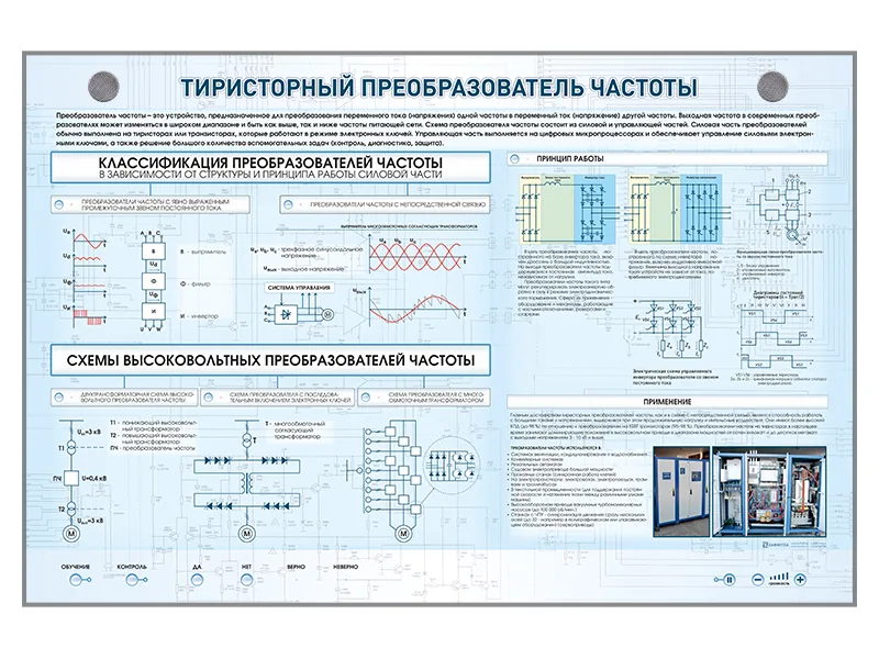 Стенд Зарница тиристорный преобразователь частоты